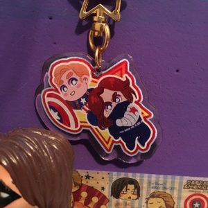 Stucky Steve Bucky Keychain Charm